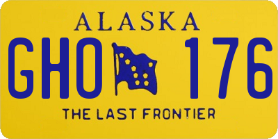 AK license plate GHO176