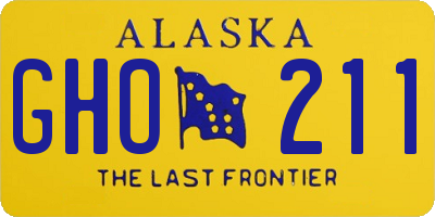 AK license plate GHO211
