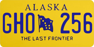 AK license plate GHO256