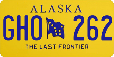 AK license plate GHO262