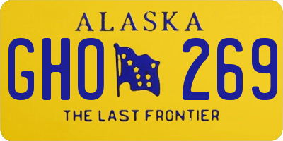 AK license plate GHO269
