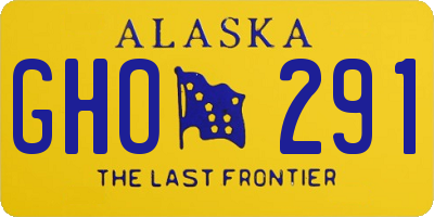 AK license plate GHO291