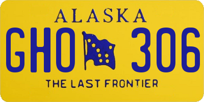 AK license plate GHO306