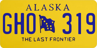 AK license plate GHO319