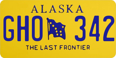 AK license plate GHO342