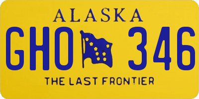 AK license plate GHO346