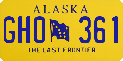 AK license plate GHO361