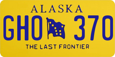 AK license plate GHO370
