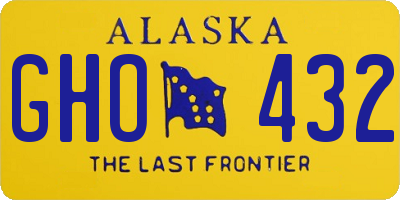 AK license plate GHO432