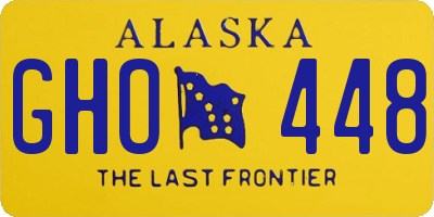 AK license plate GHO448