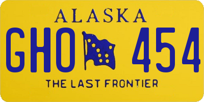 AK license plate GHO454
