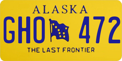AK license plate GHO472