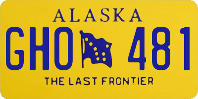 AK license plate GHO481