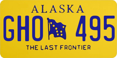 AK license plate GHO495