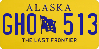 AK license plate GHO513