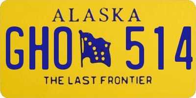 AK license plate GHO514