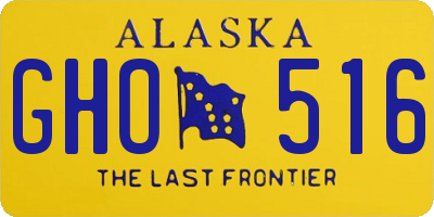 AK license plate GHO516