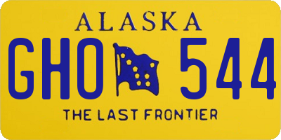 AK license plate GHO544