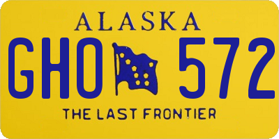 AK license plate GHO572