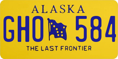 AK license plate GHO584