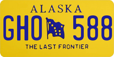 AK license plate GHO588