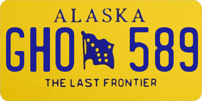 AK license plate GHO589