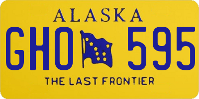 AK license plate GHO595