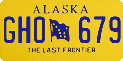 AK license plate GHO679