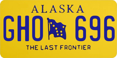 AK license plate GHO696