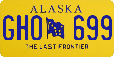 AK license plate GHO699