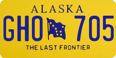 AK license plate GHO705