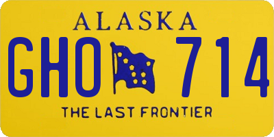 AK license plate GHO714