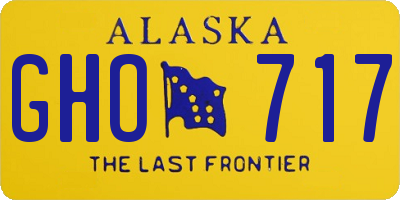 AK license plate GHO717
