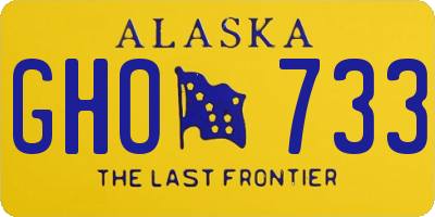 AK license plate GHO733