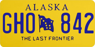 AK license plate GHO842