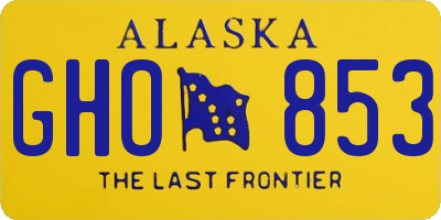 AK license plate GHO853