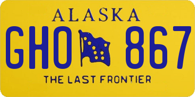 AK license plate GHO867