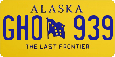 AK license plate GHO939