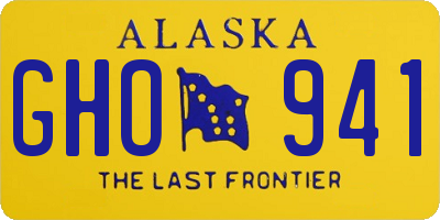 AK license plate GHO941