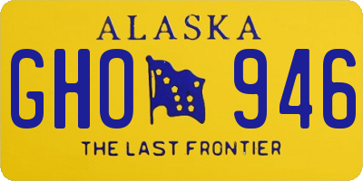 AK license plate GHO946