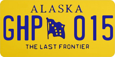 AK license plate GHP015