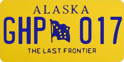 AK license plate GHP017