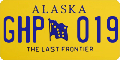 AK license plate GHP019