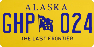 AK license plate GHP024