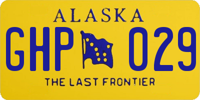 AK license plate GHP029