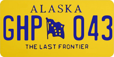 AK license plate GHP043