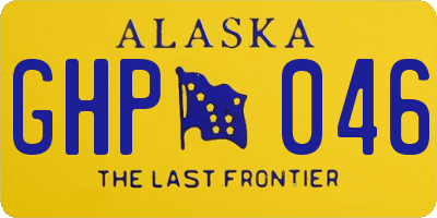 AK license plate GHP046