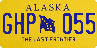 AK license plate GHP055