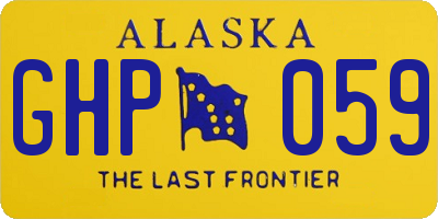 AK license plate GHP059