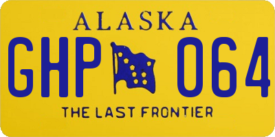 AK license plate GHP064